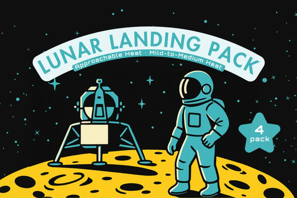 Lunar Landing pack label