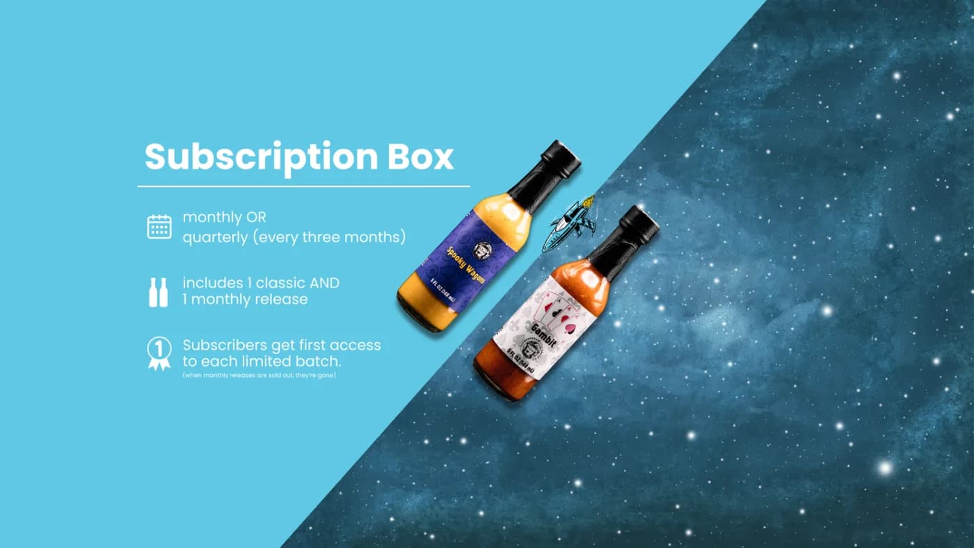 Out of this world flavor, down-to-earth bite: Bradshaw subscription