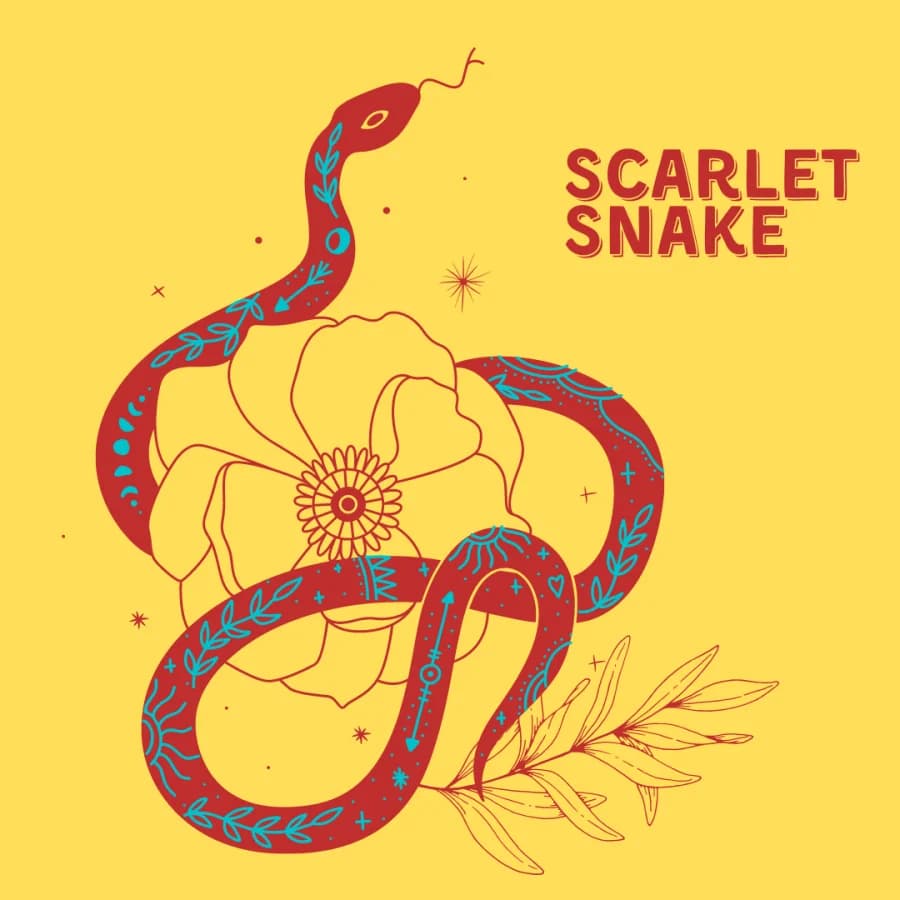 Scarlet Snake label art