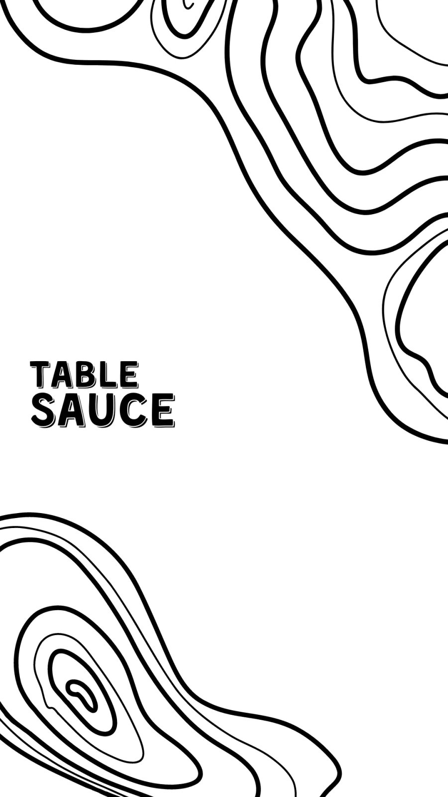 Table Sauce label art