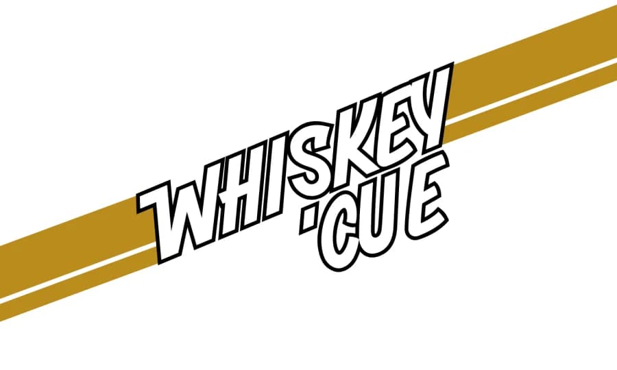 Whiskey 'Cue label art
